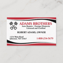 Professioneel Auto Reparatie Visitekaartje