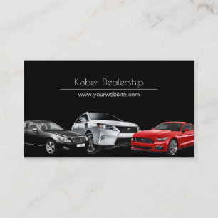 Professioneel Autodealer Verkoopkaart Visitekaartje