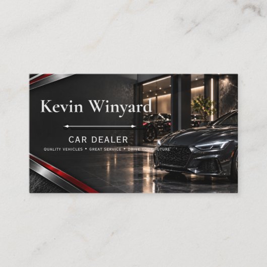 Professioneel Autodealerkaart Visitekaartje (Voorkant)