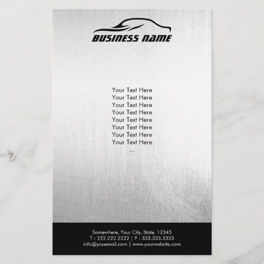 Professioneel autoreparatiemetaal flyer (Voorkant)