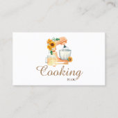 Professioneel, bakkerswerk, zonnebloemen, banketba visitekaartje (Voorkant)