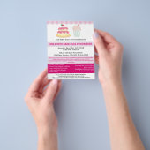 Professioneel bakverkoop fundraiser flyer (Hand)