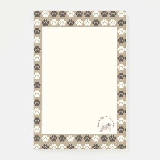 Professioneel Banktester – Cozy Paws Collectie Post-it® Notes (Voorkant)