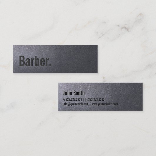 Professioneel Barber Mini Visitekaartje (Voorkant / Achterkant)