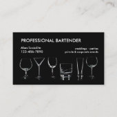 Professioneel Barman Visitekaartje (Voorkant)