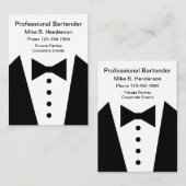 Professioneel Bartender of Concierge Visitekaartje (Voorkant / Achterkant)