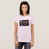 Professioneel Bartender School Logo T-shirt (Voorkant volledig)