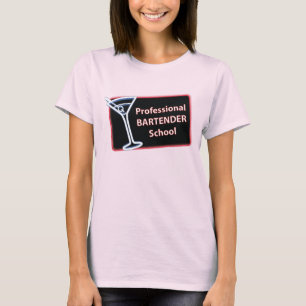 Professioneel Bartender School Logo T-shirt