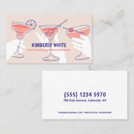 Professioneel Bartender Visitekaartje