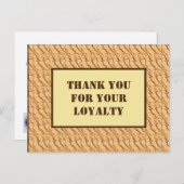 Professioneel Bedankt voor uw trouwe Zakelijke Briefkaart (Voorkant / Achterkant)