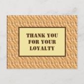 Professioneel Bedankt voor uw trouwe Zakelijke Briefkaart (Voorkant)