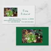 Professioneel bedrijf, adres, telefoon, website visitekaartje (Voorkant / Achterkant)