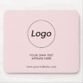 Professioneel bedrijf Bedrijf Bedrijfsroze Logo Muismat (Voorkant)