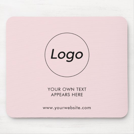 Professioneel bedrijf Bedrijf Bedrijfsroze Logo Muismat (Voorkant)