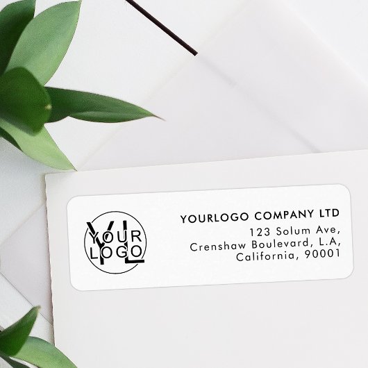 Professioneel Bedrijf Black Logo Corporate Etiket