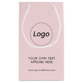 Professioneel bedrijf Blush roze Klein Cadeauzakje (Achterkant)