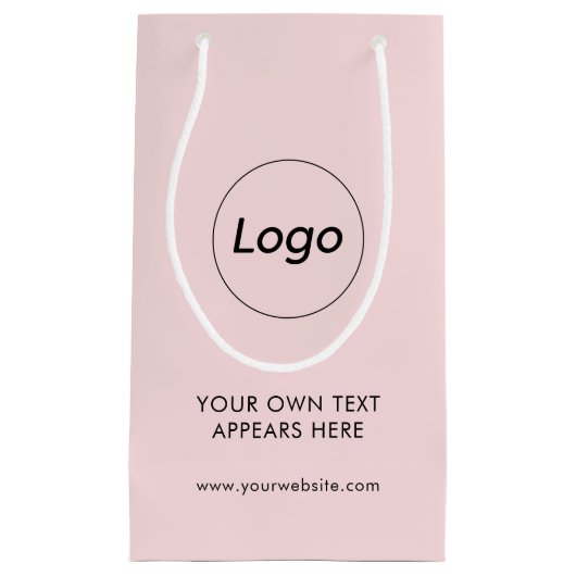 Professioneel bedrijf Blush roze Klein Cadeauzakje (Voorkant)