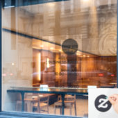 PROFESSIONEEL BEDRIJF EIGEN LOGO BORD OPENINGSTIJD RAAMSTICKER (Cafe Raam)