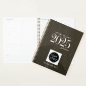 Professioneel bedrijf Logo Custom Brown 2025 Planner (Display)