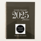 Professioneel bedrijf Logo Custom Brown 2025 Planner (Voorkant)