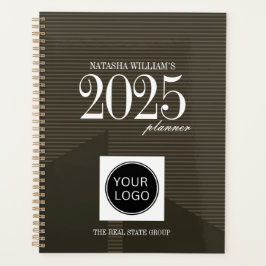 Professioneel bedrijf Logo Custom Brown 2025 Planner