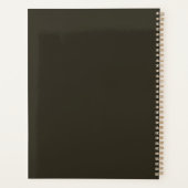 Professioneel bedrijf Logo Custom Brown 2025 Planner (Achterkant)