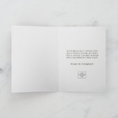 Professioneel Bedrijf Logo Elegant Custom Christma Feestdagen Kaart (Binnen)