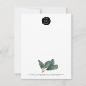 Professioneel Bedrijf Logo Eucalyptus Notitiekaartje (Voorkant)