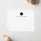 Professioneel Bedrijf Logo Merk Notitiekaartje (Voorkant / Achterkant in situ)