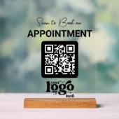 Professioneel bedrijf Logo QR Code Business Modern Acryl Bord (Neutraal)