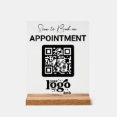 Professioneel bedrijf Logo QR Code Business Modern Acryl Bord (Voorkant)