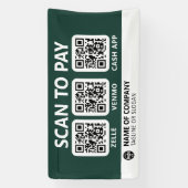 Professioneel bedrijf Logo Scan om QR-codes te bet Spandoek (Verticaal)