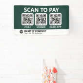 Professioneel bedrijf Logo Scan om QR-codes te bet Spandoek (Insitu)