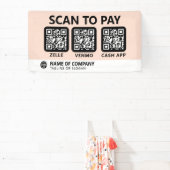 Professioneel bedrijf Logo Scan om QR-codes te bet Spandoek (Insitu)