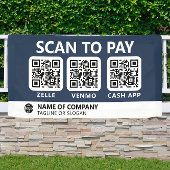 Professioneel bedrijf Logo Scan om QR-codes te bet Spandoek