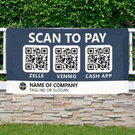 Professioneel bedrijf Logo Scan om QR-codes te bet Spandoek