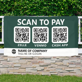 Professioneel bedrijf Logo Scan om QR-codes te bet Spandoek