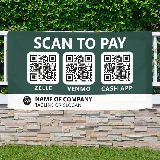 Professioneel bedrijf Logo Scan om QR-codes te bet Spandoek