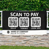 Professioneel bedrijf Logo Scan om QR-codes te bet Spandoek
