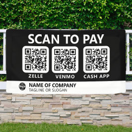 Professioneel bedrijf Logo Scan om QR-codes te bet Spandoek