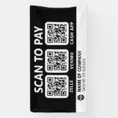 Professioneel bedrijf Logo Scan om QR-codes te bet Spandoek (Verticaal)