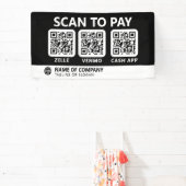 Professioneel bedrijf Logo Scan om QR-codes te bet Spandoek (Insitu)