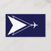 Professioneel Bedrijf Pilot Marine Blue Aviation Visitekaartje (Voorkant)