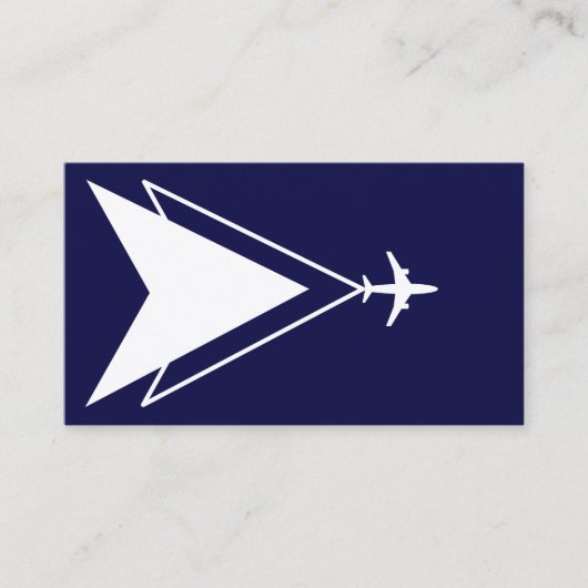 Professioneel Bedrijf Pilot Marine Blue Aviation Visitekaartje (Voorkant)