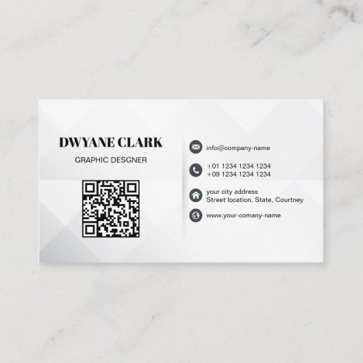 Professioneel Bedrijf | QR-code toevoegen Visitekaartje (Achterkant)