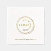 Professioneel bedrijf Voeg je witte Logo toe Servet (Voorkant)