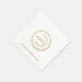 Professioneel bedrijf Voeg je witte Logo toe Servet (Hoek)