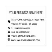 Professioneel bedrijfs Adres Gepersonaliseerd Rubberstempel (Afrduk)