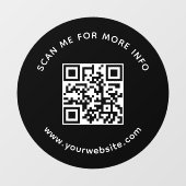 Professioneel Bedrijfs QR-code Scan Me Voor Meer I Raamsticker (Vel)