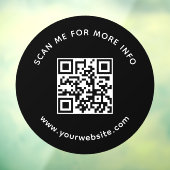Professioneel Bedrijfs QR-code Scan Me Voor Meer I Raamsticker (Vel 3)